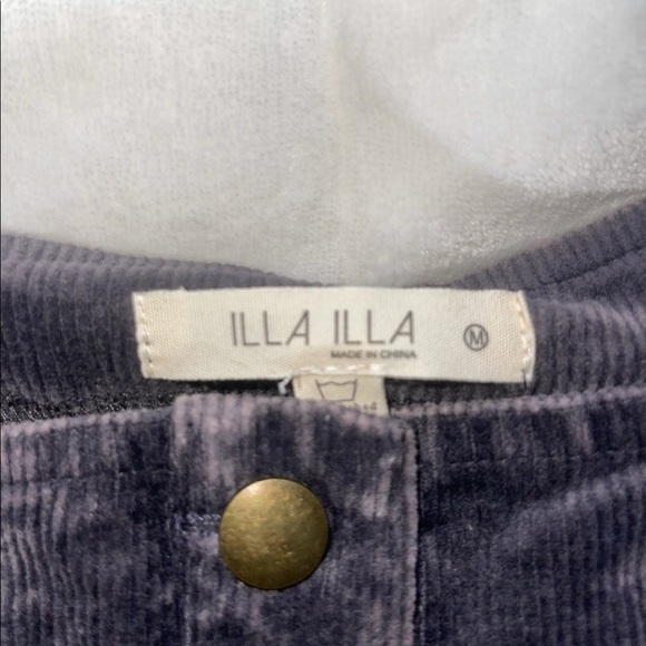 NEVER BEFORE WORN! Black Button Up Corduroy Dress - Picture 2 of 3